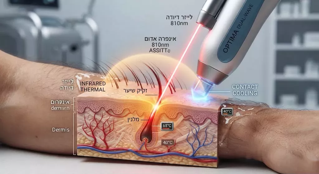 הסרת שיער באינפרא אדום איך זה עובד