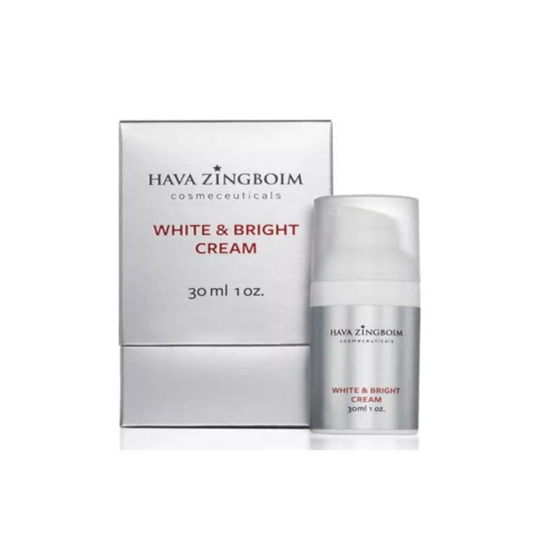 קרם הבהרה WHITE &amp; BRIGHT CREAM לטיפול בכתמים בפנים